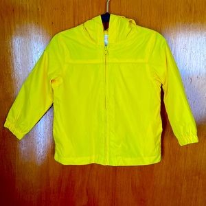 Gymboree Lightweight Rain/Spring Jacket - Bright Yellow - Size: 2T-3T